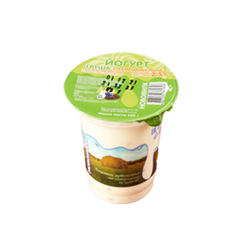 Фото Новомилк йогурт груша с семенами льна