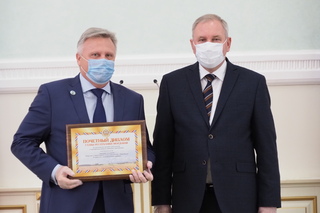 Наш трудовой коллектив ООО «Новомилк» наградили Почётным дипломом Главы Республики Мордовия!